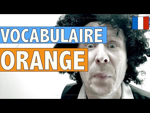 orange - Lecon de vocabulaire en français facile