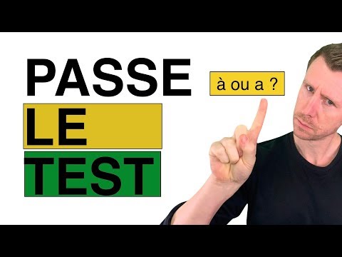 Doit on écrire à a as ah TEST orthographe