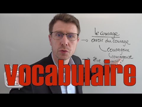 Learn French vocabulary - vocabulaire français facile - Niveau B1