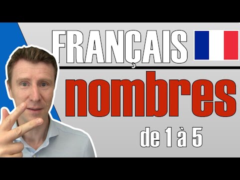 nombres en francais de 1 à 5 : compter