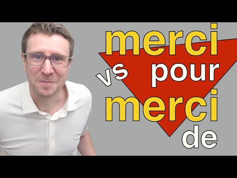MERCI DE vs POUR