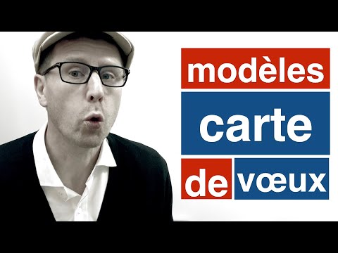 Modèle de carte de voeux - en français facile (B1)