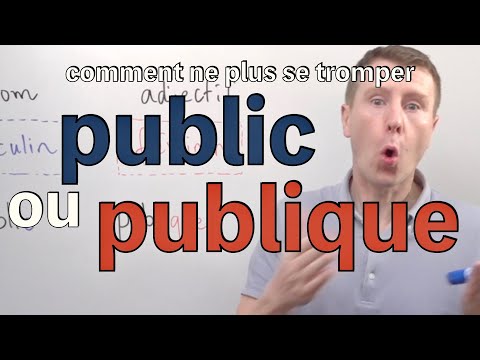 Public ou publique comment écrire podcastfrancaisfacile