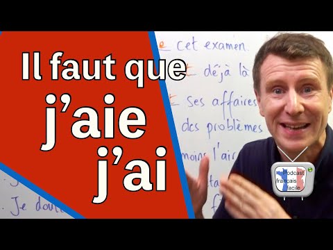 AIE - AIT - AI - EST - Comment écrire : confusion indicatif subjonctif (niveau avancé B2)