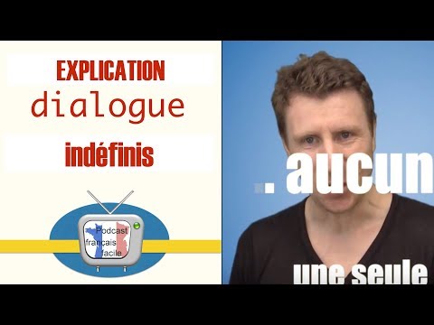 adjectifs et pronoms indefinis explication du dialogue FLE