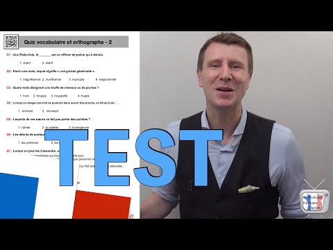 quiz 2 vocabulaire et orthographe
