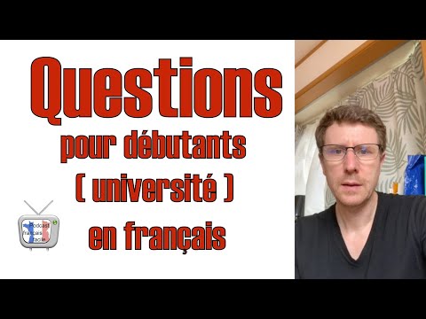 Public étudiant - débutant en français - répondre à des questions personnelles