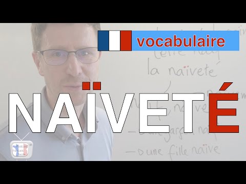 vocabulaire en francais naif, naive, naiveté