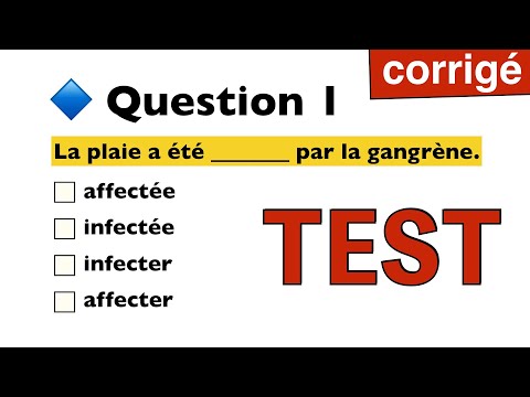 TEST - vocabulaire et orthographe 1