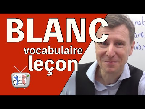 🇫🇷 Comment apprendre du vocabulaire - BLANC - Leçon de vocabulaire