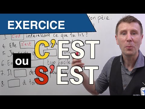 C&#039;EST ou S&#039;EST - cours de français