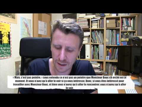 a propos d&#039;un travail - podcast francais facile
