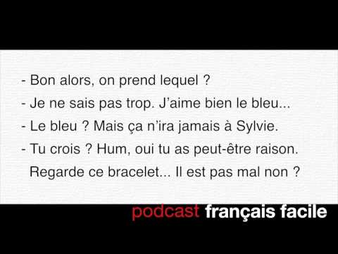 Apprendre le français : dialogue &quot;à la bijouterie&quot; - podcast français facile