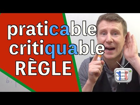 Apprendre le français orthographe cable : quable