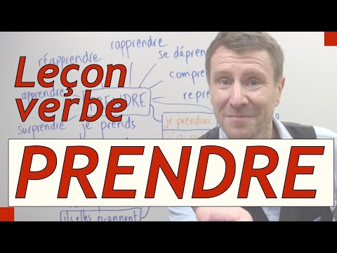 verbe prendre prendre conjugaison de prendre et dérivés