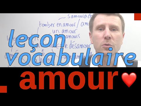 🇫🇷 Amour Leçon de vocabulaire autour du mot amour