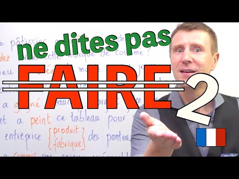 【Delf B2】FAIRE partie 2 synonymes exercice