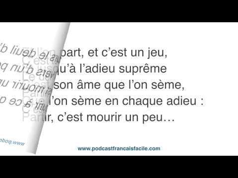 partir c&#039;est mourir un peu
