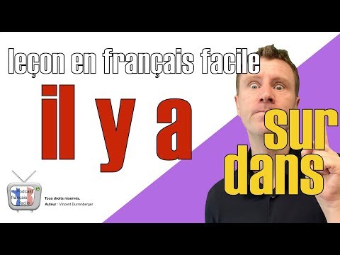 Leçon en français facile : il y a