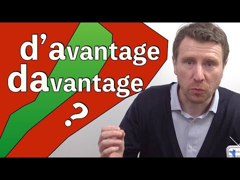 DAvantage ou d&#039; avantage