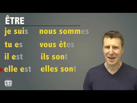 Conjugaison du verbe verbe être au présent. Niveau A1