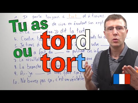 TorD ou TorT 🥸 Comment écrire tort ? - Vocabulaire niveau avancé (B2/C1)