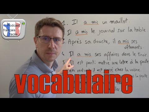 sens du verbe mettre vocabulaire