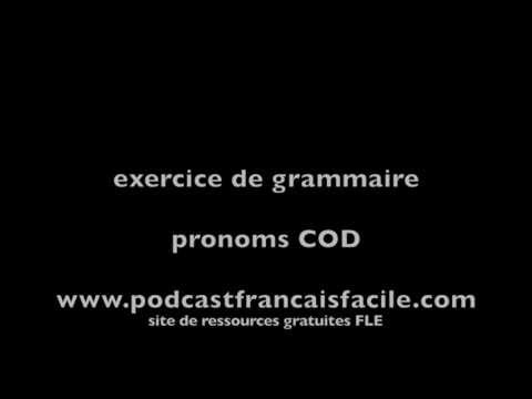 pronoms COD en français au présent