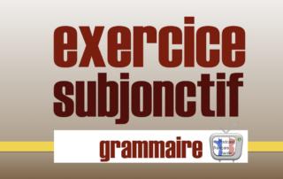 subjonctif présent exercice pdf