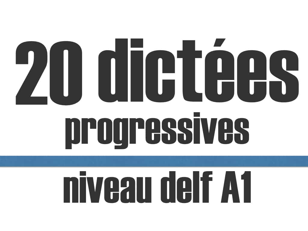 Dictee Delf A1 Dictees Progressives En Francais Delf A1