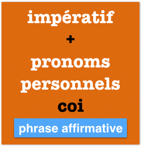 Impératif et pronom personnel COI