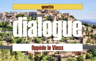 dialogue quantité