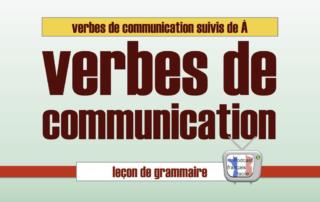 verbes de communication suivis de a