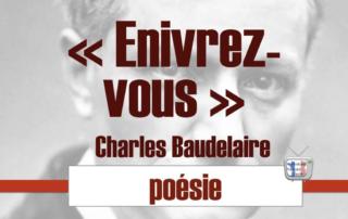 enivre-vous charles baudelaire