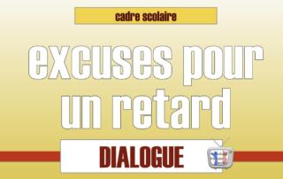 excuses retard cadre scolaire