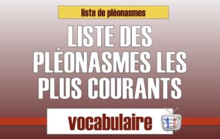 liste de pleonasmes