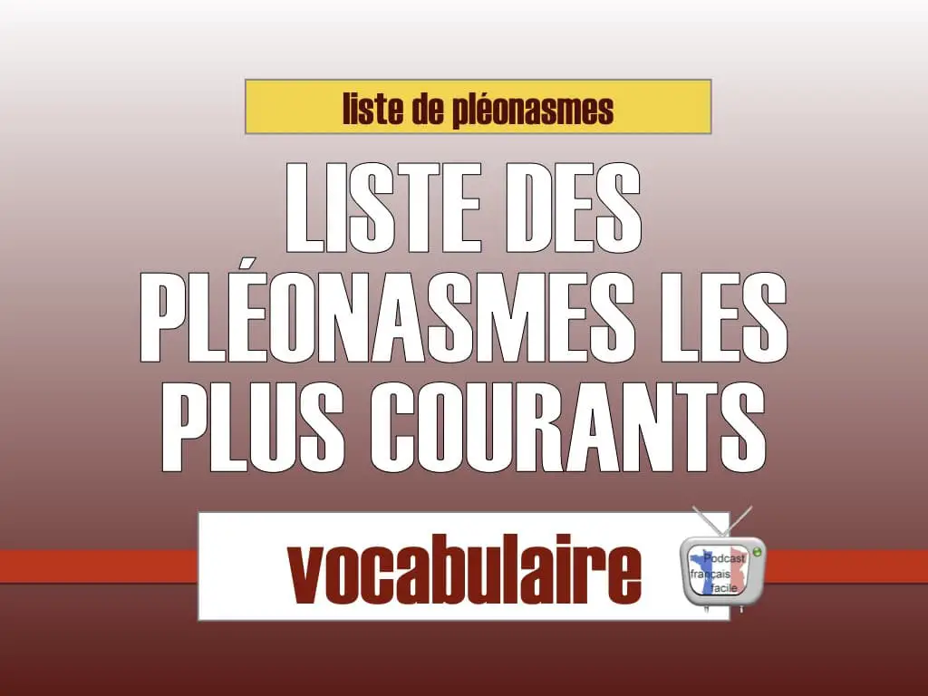 liste de pleonasmes