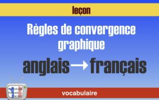 regle de convergence graphique francais anglais