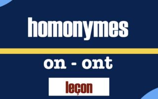 homonymes on ont