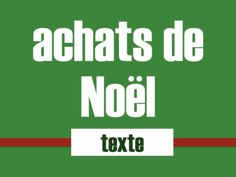 achats de Noël