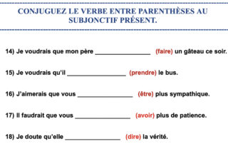 test de grammaire