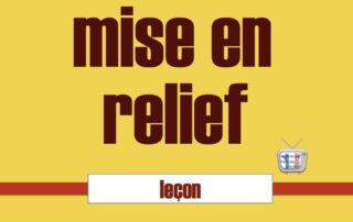 mise en relief