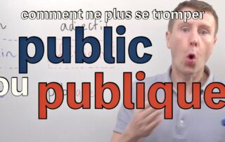 public publique comment écrire