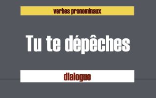dialogue verbes pronominaux