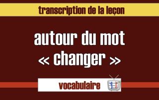 leçon de vocabulaire