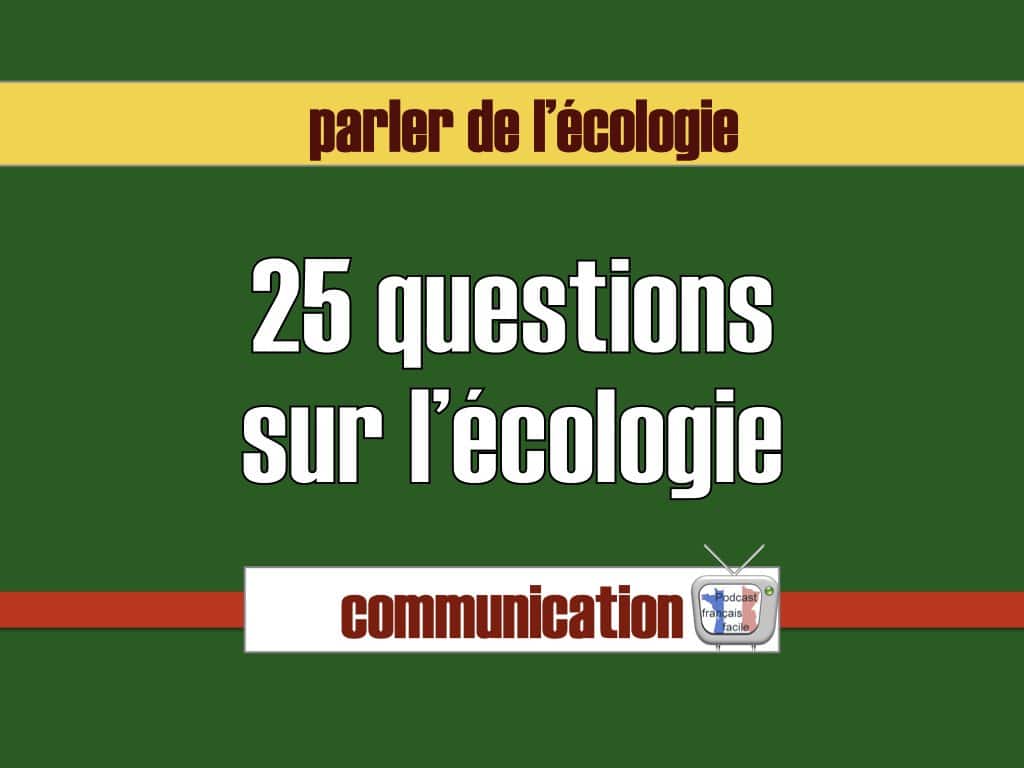 activité écologie fle