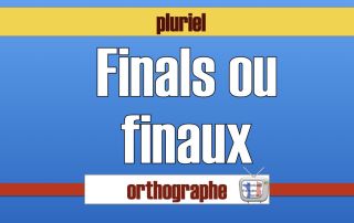 finals ou finaux