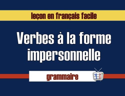 Verbes impersonnels en français