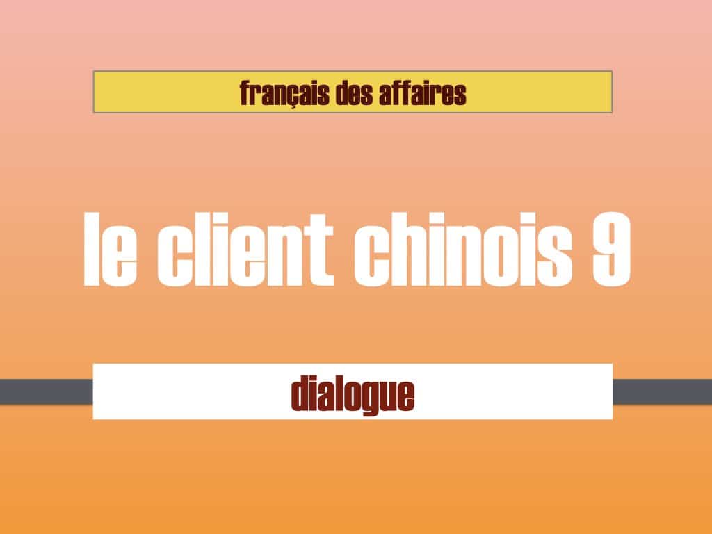 français affaires dialogue