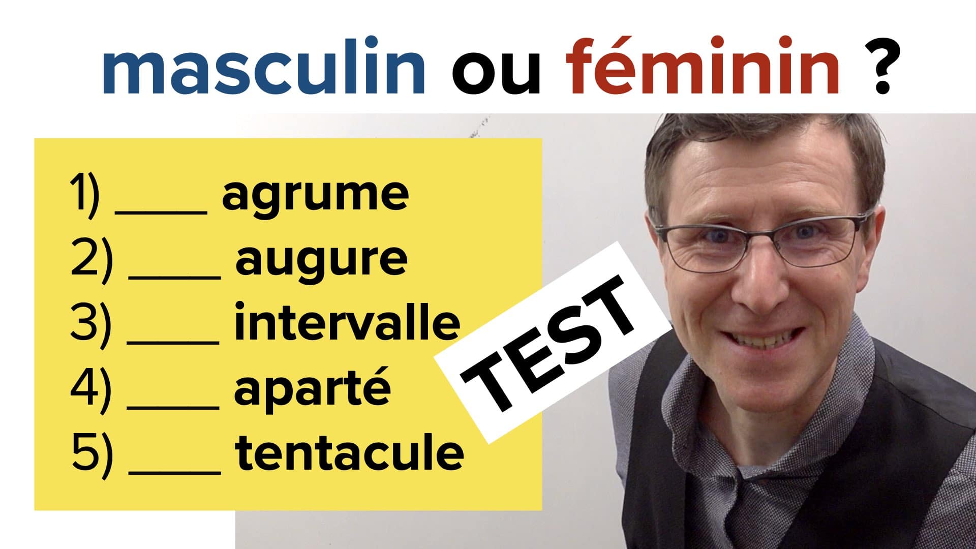 masculin ou féminin